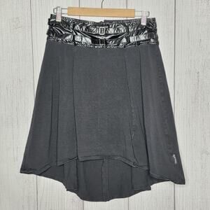 Tripp NYC High Low Skirt Faux Belt Gothic Mall Goth, sz Medium